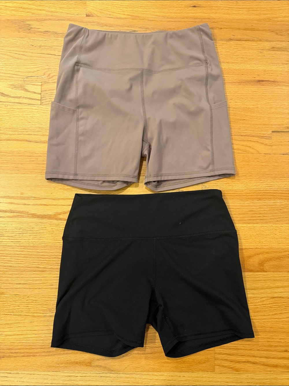 RBX Women’s Active Bike Shorts Bundle in Taupe and Black size large